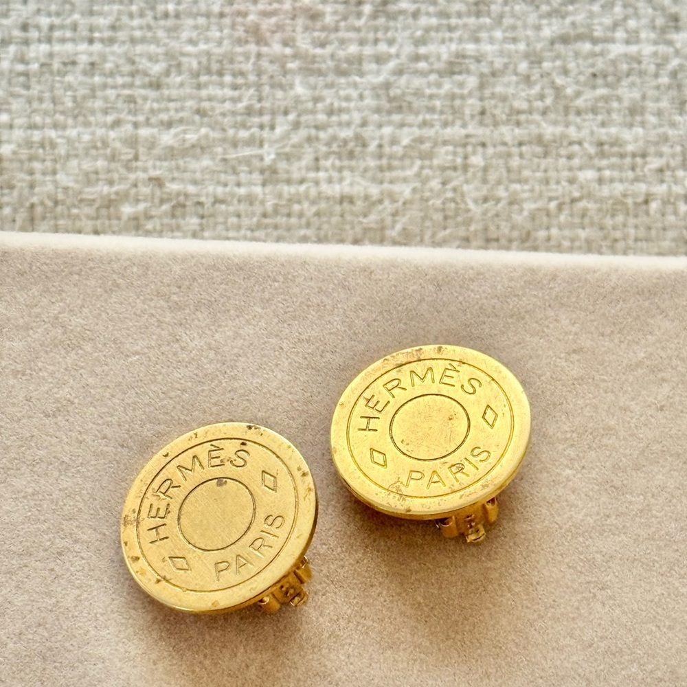 Vintage Hermes Clip Earrings